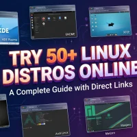 Try linux distributions online for free header