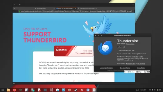 Mozilla thunderbird 137 open source email client released, here's what's changed