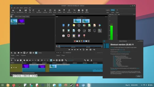 Shotcut 25.05 open source video editor released with alpha strobe video