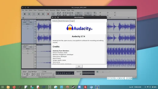 Audacity 3.7.4 improves effect preview, studio fade out, and waveform