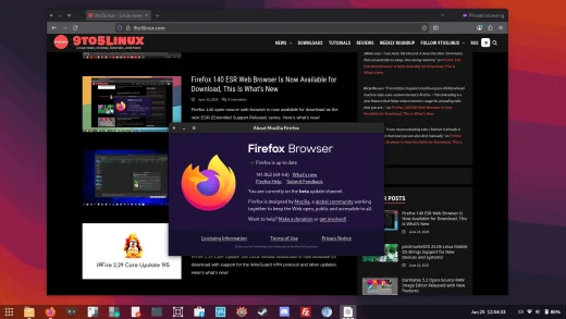 Firefox 141 promises to use less memory on linux systems,