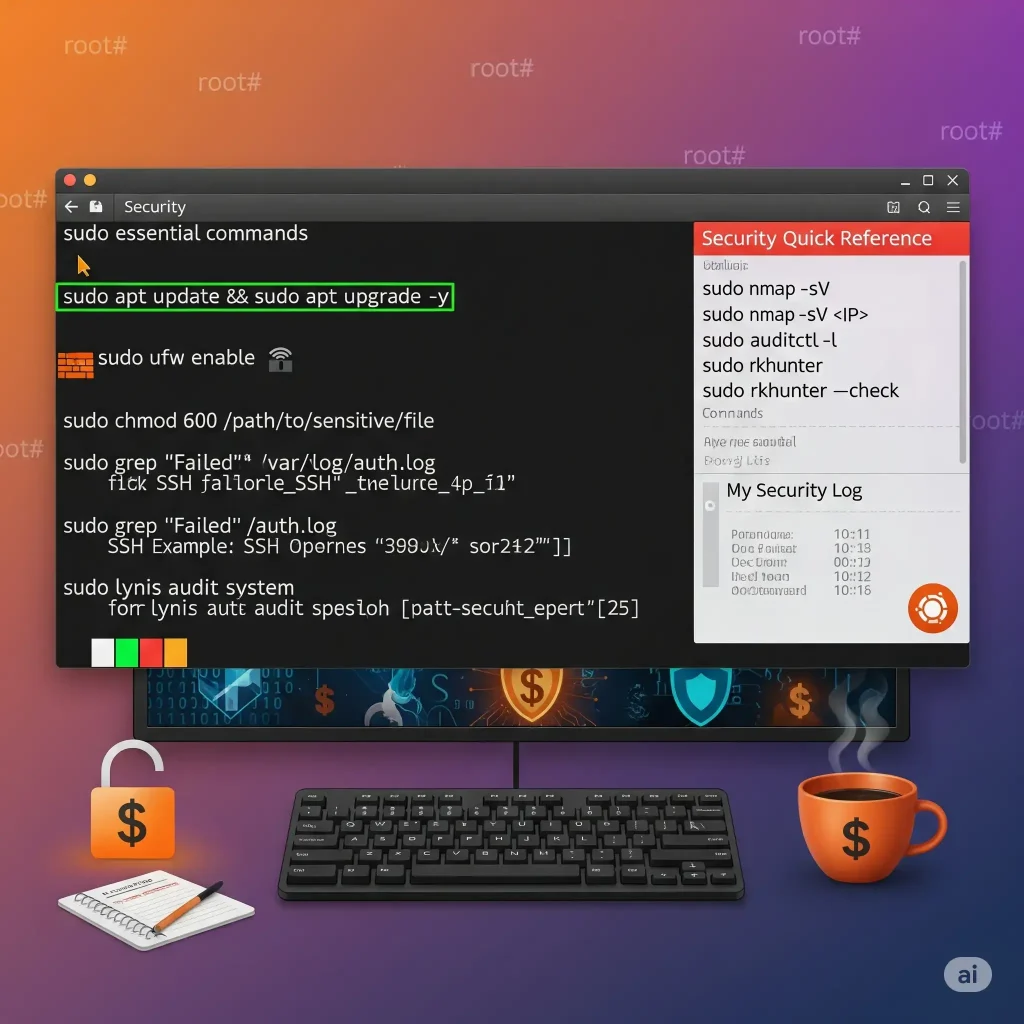 Linux security commands header