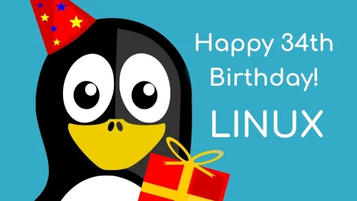 Linux birthday 34th