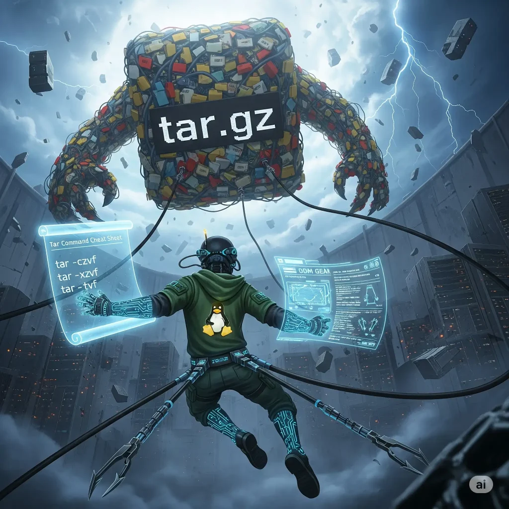 Tar command with examples cover