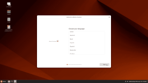 Installing menu