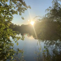 Pond sunset by joshua peisach