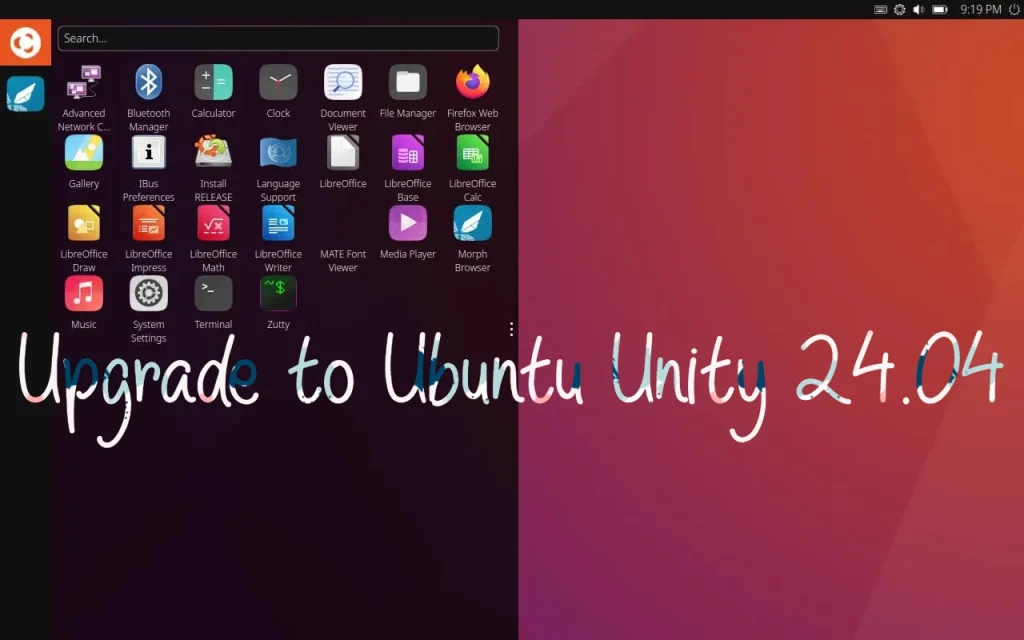Ubuntu unity upgrade 24 04