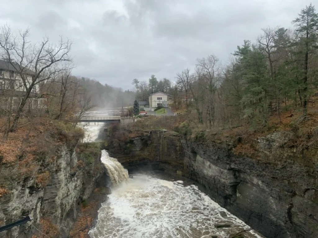 Waterfall pond by joshua peisach