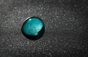Aquamarine droplet by peter heeling