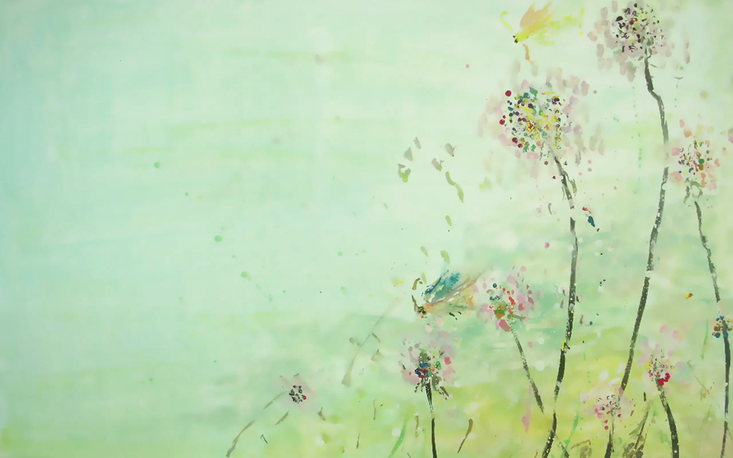 Butterflies and flowers