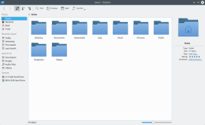 Folders view
