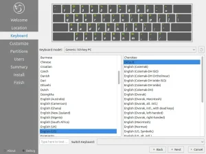Keyboard layout