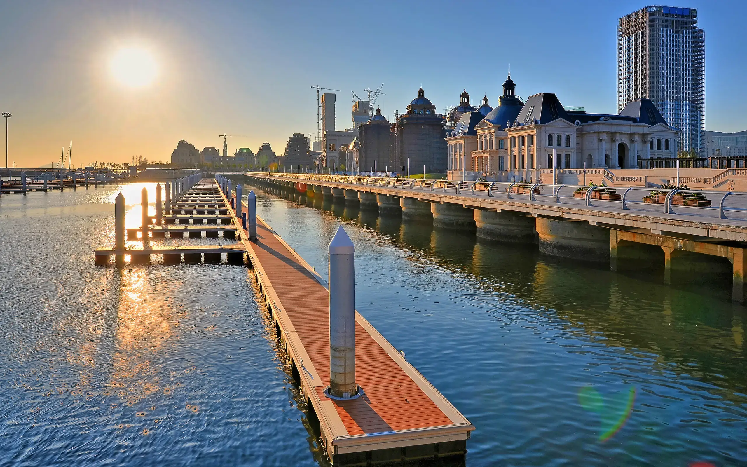 Morning in the coast city