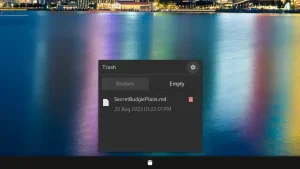 Trash applet