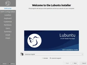 Welcome installer