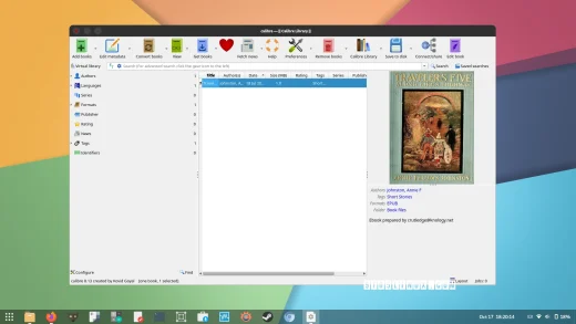 Calibre 8.13 open source e book manager improves library export on linux