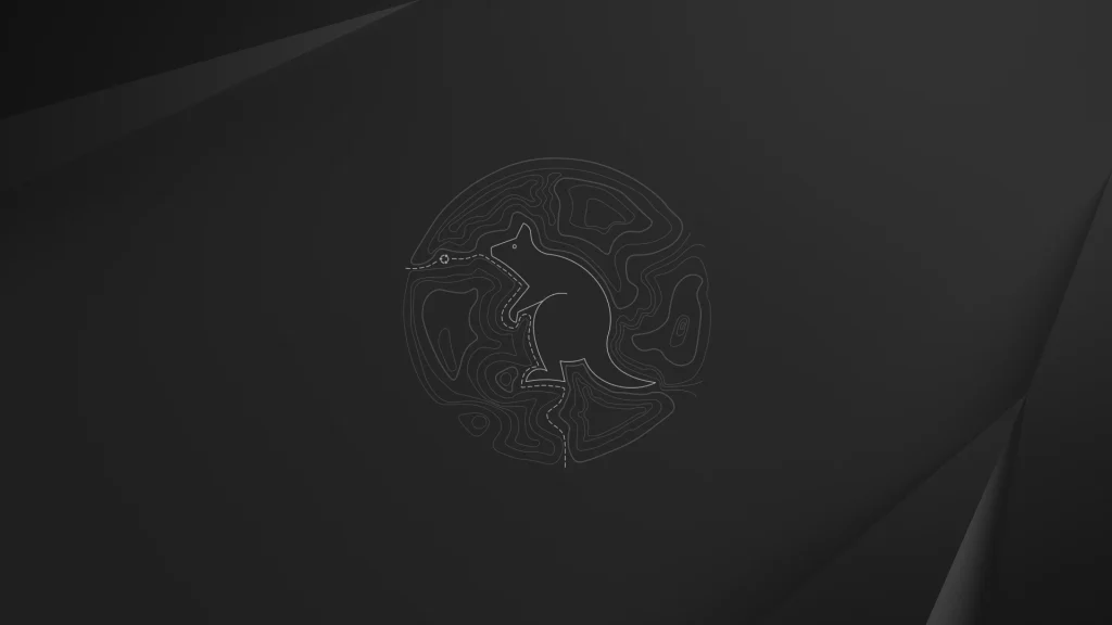 Questing quokka wallpaper dark