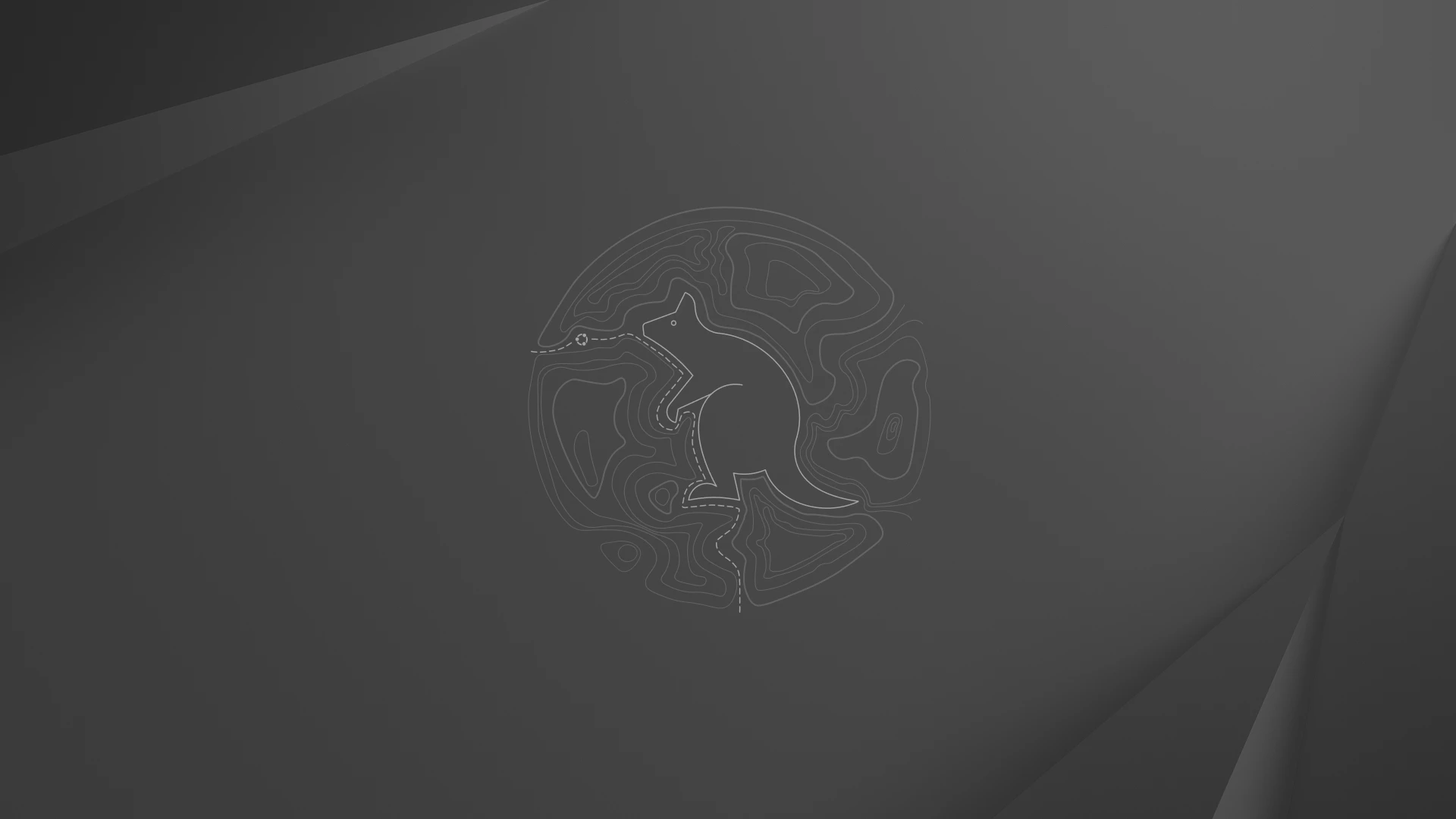 Questing quokka wallpaper dimmed
