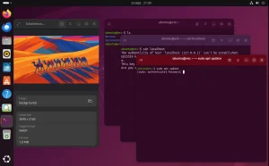 Ubuntu 25.10 new desktop screenshot