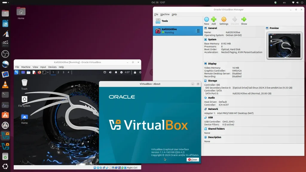 Virtual box on ubuntu