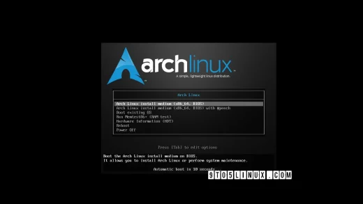 Arch linux's november 2025 iso and archinstall 3.0.12 installer are