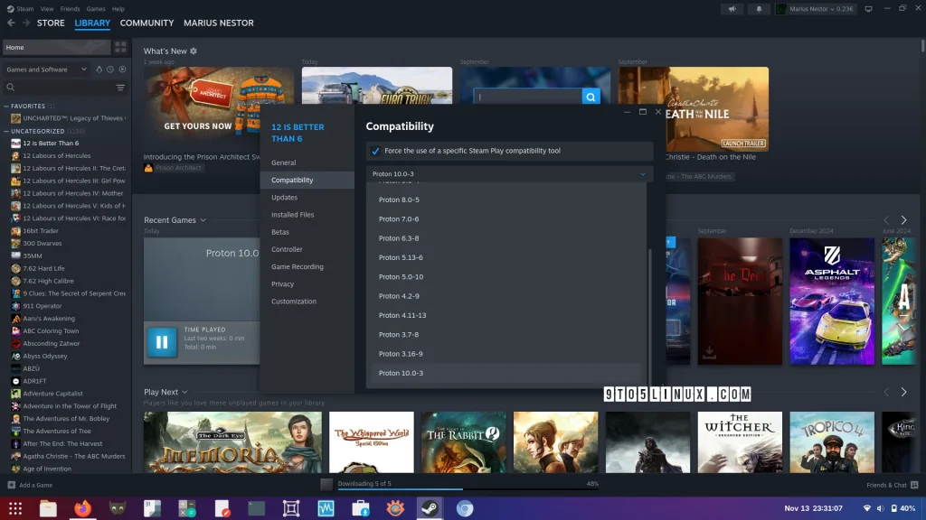 Proton 10 released with support for far horizon, the riftbreaker,