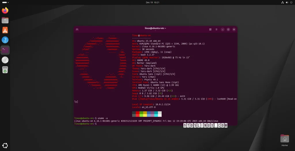 Ubuntu Linux 6.18