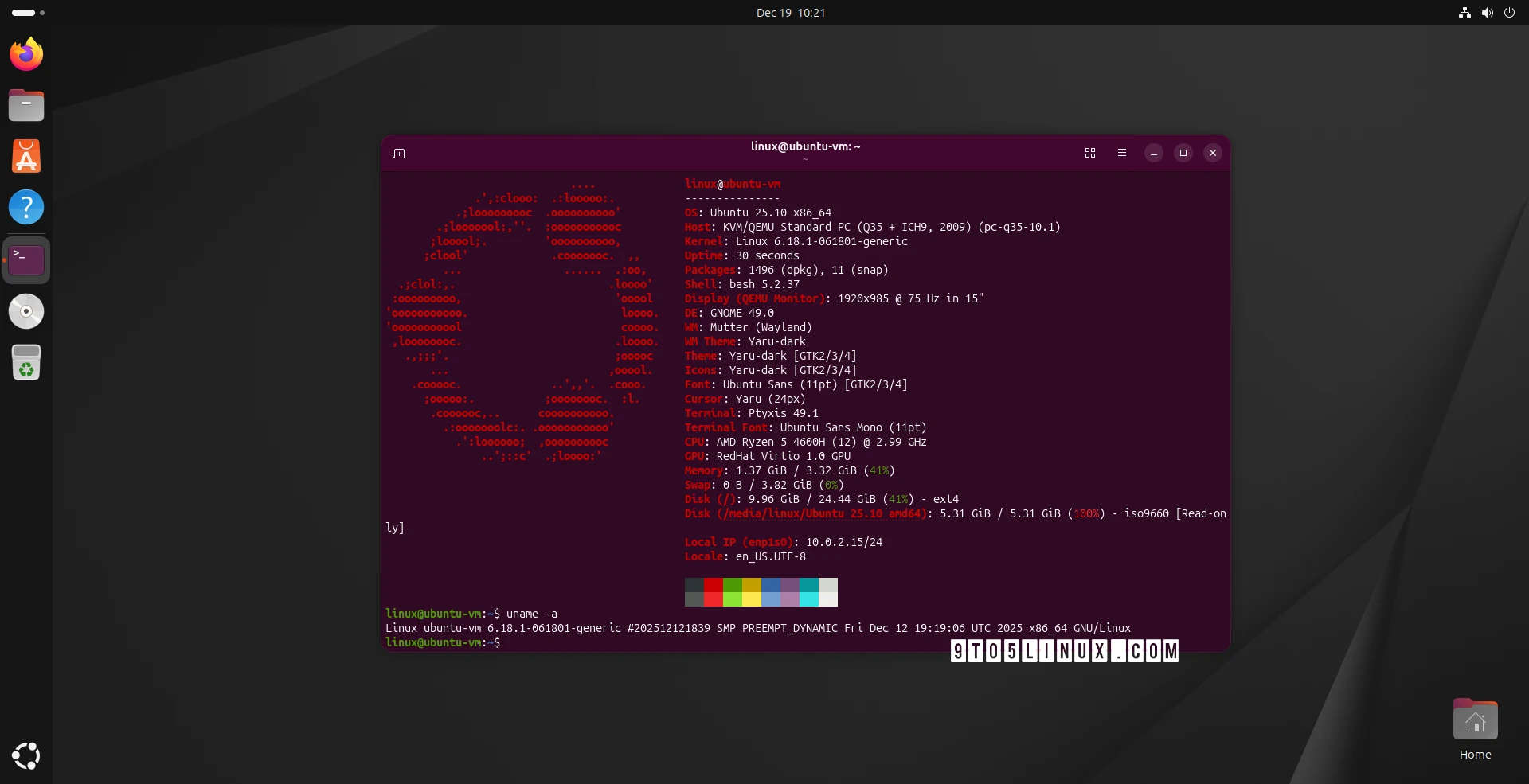 Ubuntu Linux 6.18