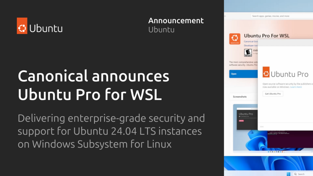 Canonical announces Ubuntu Pro for WSL | Ubuntu