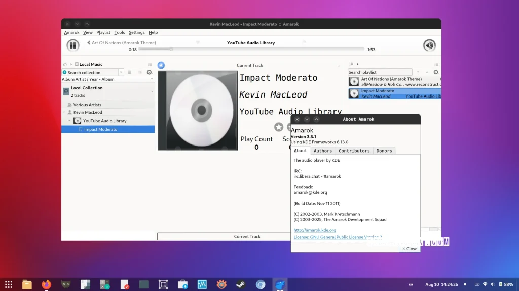 Amarok 3.3.2 brings improvements to user interface, audio backend, and