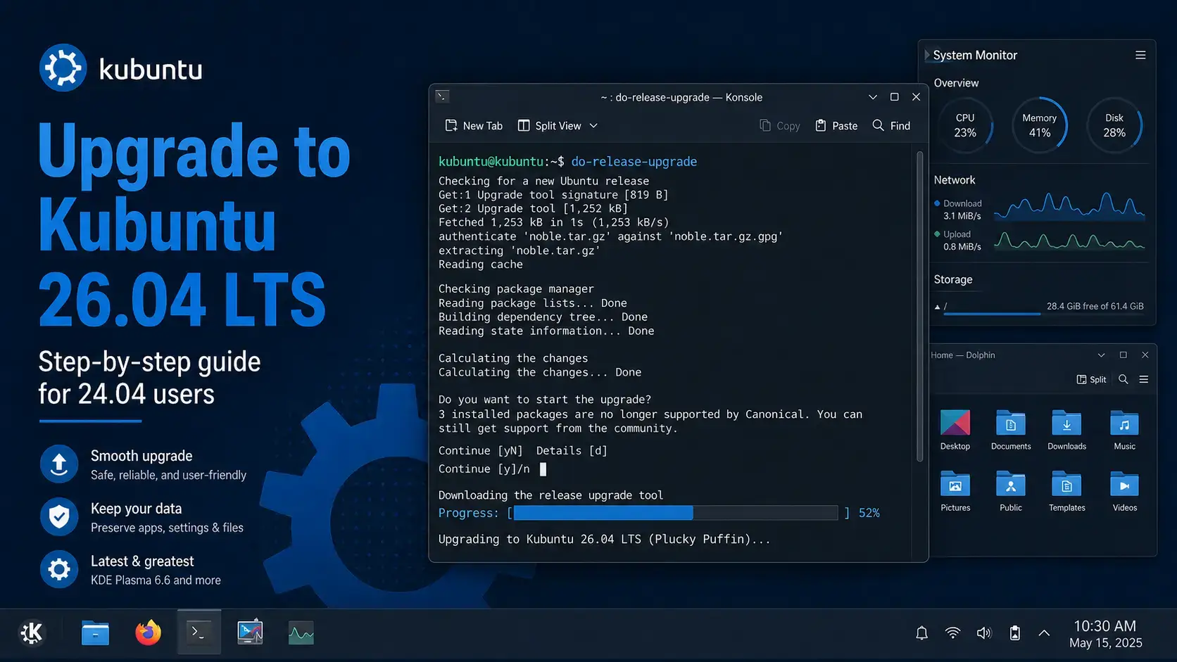 Upgrade to Kubuntu 26.04 LTS, Step-by-Step Guide
