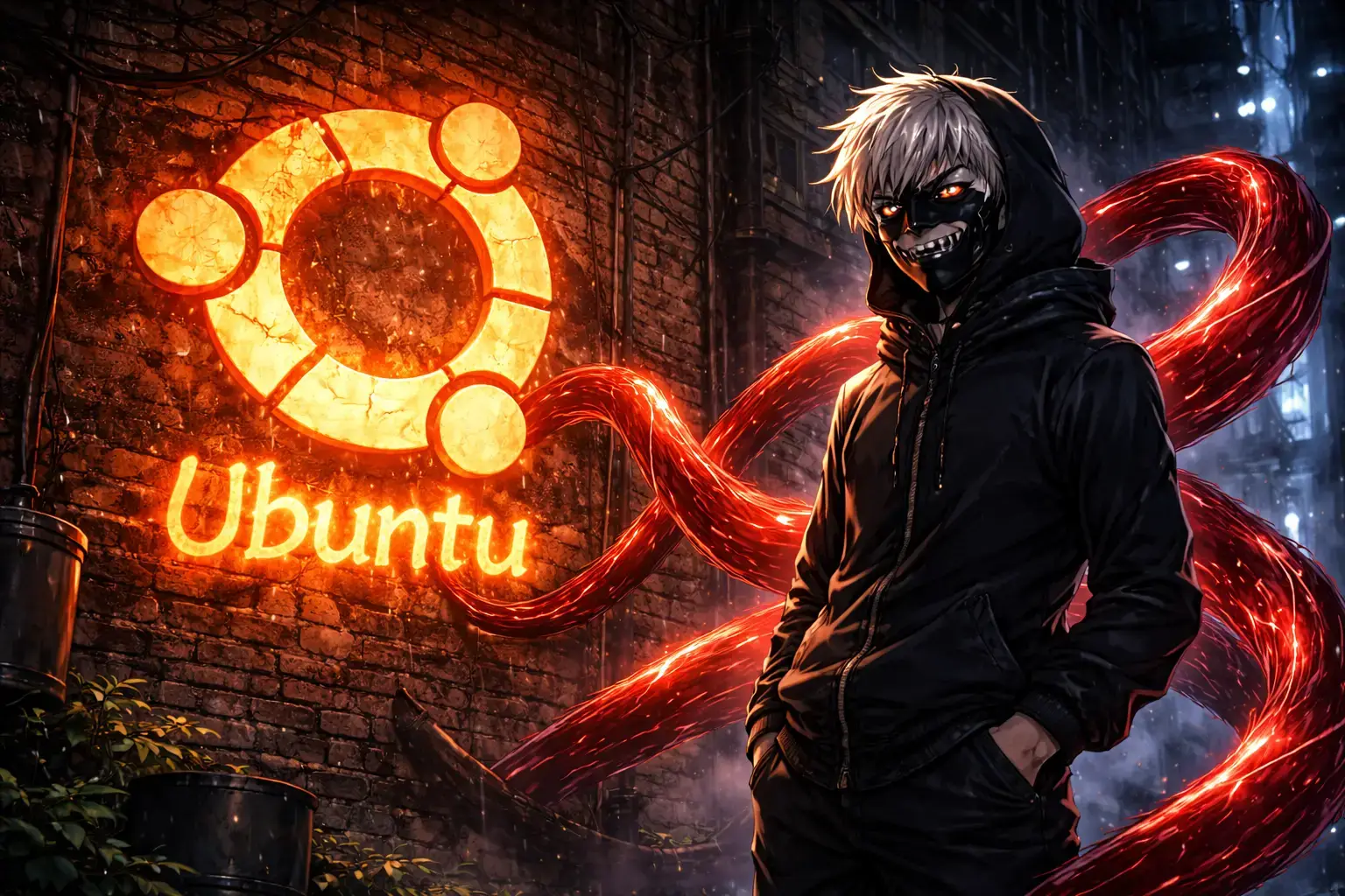Ken kaneki in dark alleyway - Anime Ubuntu Wallpapers in HD and 4K