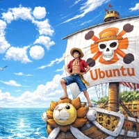Luffy on the thousand sunny ship - Anime Ubuntu Wallpapers in HD and 4K