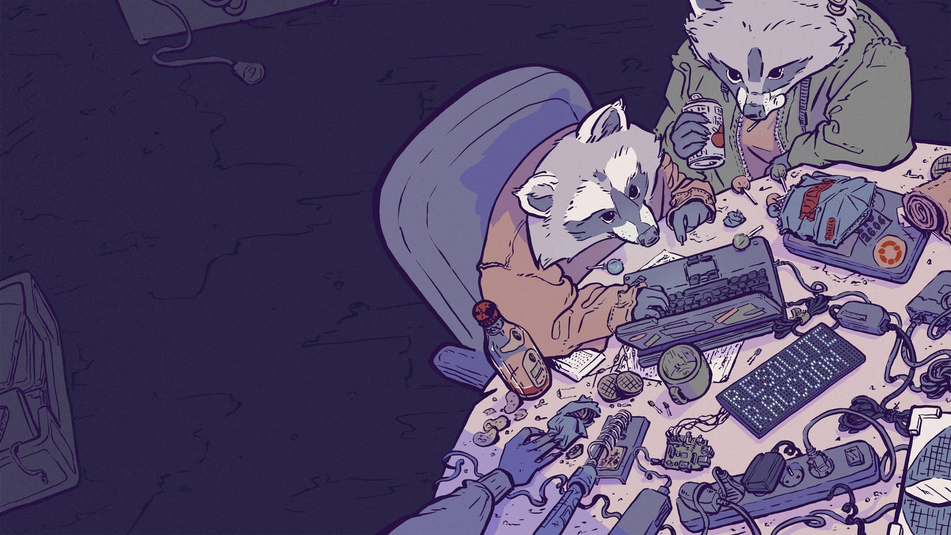Mascot theme - Ubuntu 26.04 Wallpapers - Official Resolute Raccoon Collection