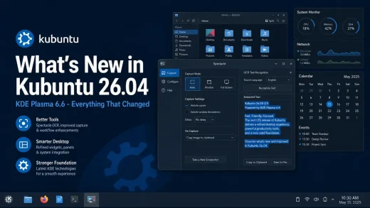 New features in kubuntu 26 04 lts cover - What's New in Kubuntu 26.04 LTS - KDE Plasma 6.6, Wayland & More