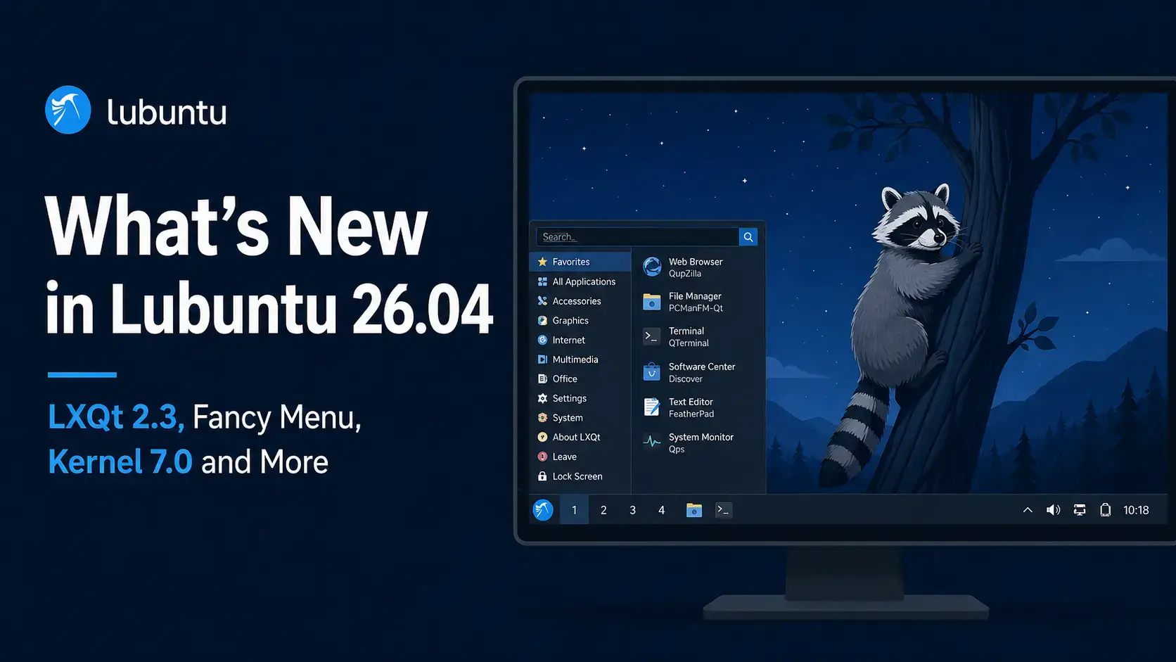 New features in lubuntu 26 04 lts cover - What's New in Lubuntu 26.04 LTS - LXQt 2.3, Fancy Menu & More