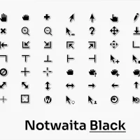Notwaita black cursor screenshot
