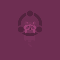 Purple raccoon