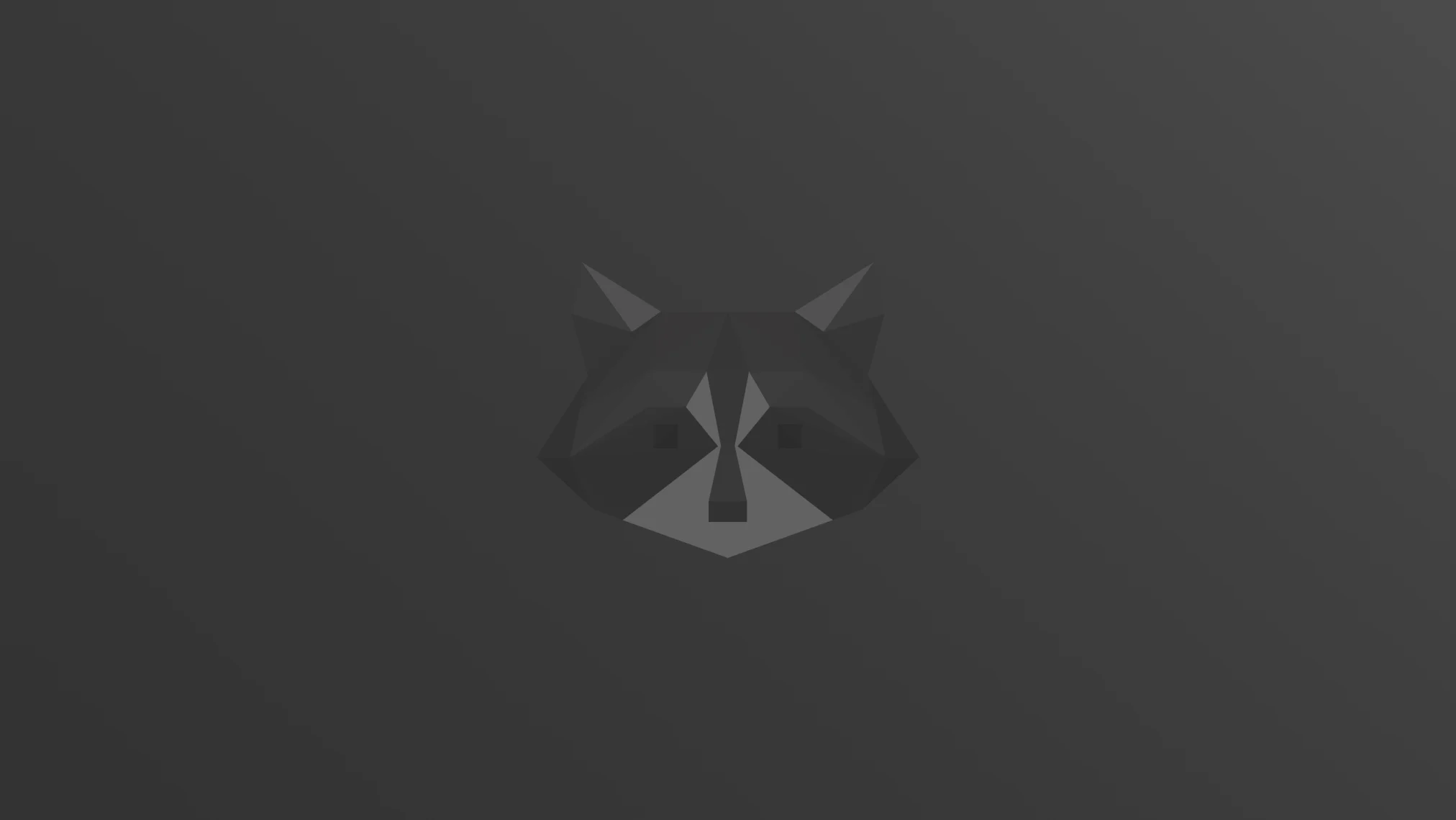 Racc dark - Ubuntu 26.04 Wallpapers - Official Resolute Raccoon Collection