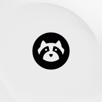 Resolute raccoon animated mascot 600×600