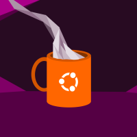 Ubuntu coffee mug light