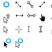 Windows modern cursor screenshot