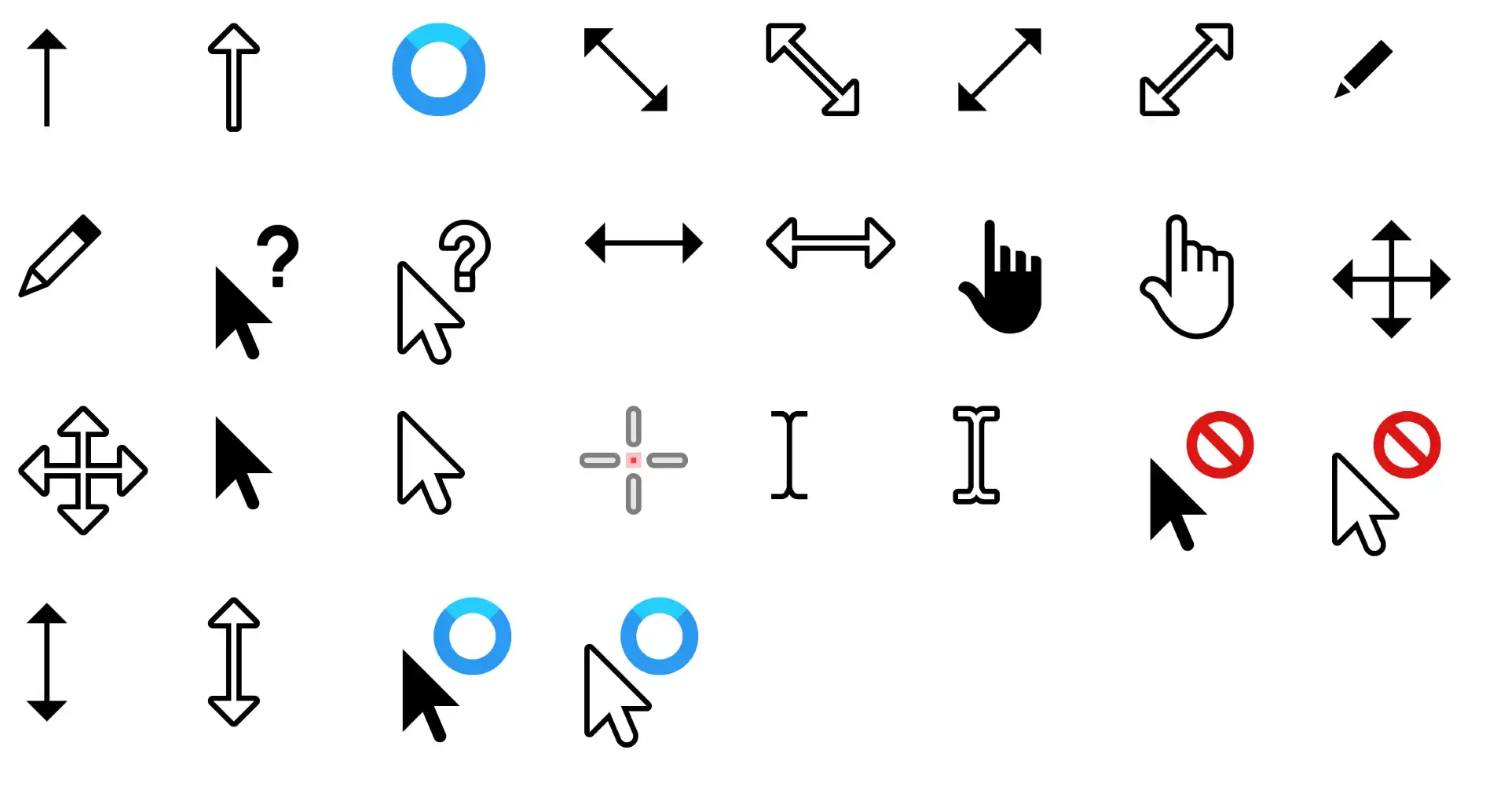 Windows modern cursor screenshot - 22 Best Mouse Cursor Themes for Ubuntu in 2026