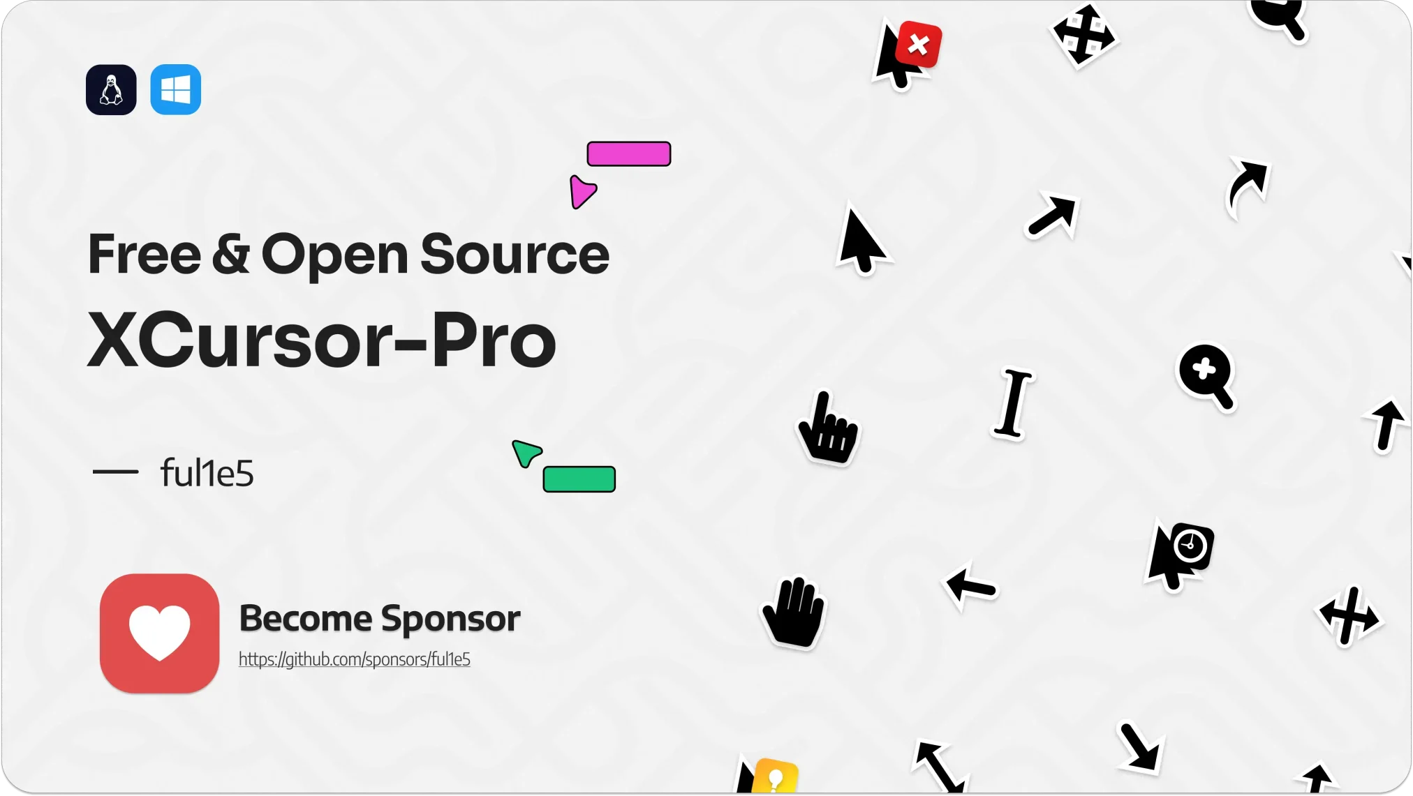 Xcursor pro screenshot - 22 Best Mouse Cursor Themes for Ubuntu in 2026