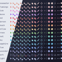 Catppuccin cursor screenshot