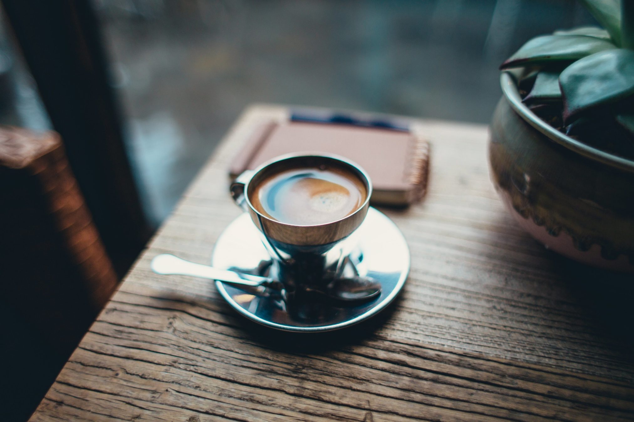 Espresso in small cup by brodie vissers - Ubuntu Budgie 26.04 Wallpapers - Official Indigo Collection