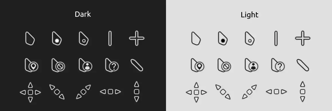 Ghostline cursor screenshot - 22 Best Mouse Cursor Themes for Ubuntu in 2026