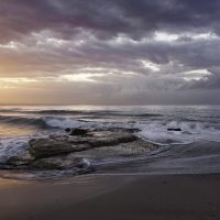 Sundown beach by quino al