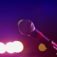 2604 pxhere microphone bokeh