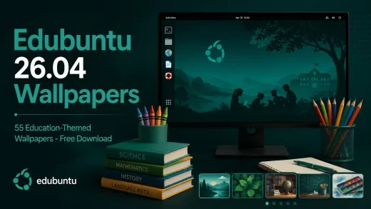 Edubuntu 26 04 lts backgrounds cover